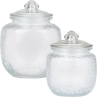 10 Strawberry Street Set Of 2 Rivington Glass Canisters