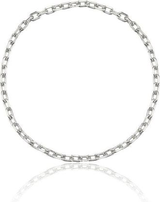 Lily & Roo Solid White Gold Chain Ring