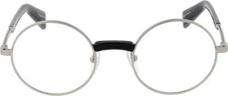 Yohji Yamamoto Zilveren Ronde Optische Monturen - Heren - Brillen - Grijs - ONE Size - Accessoires