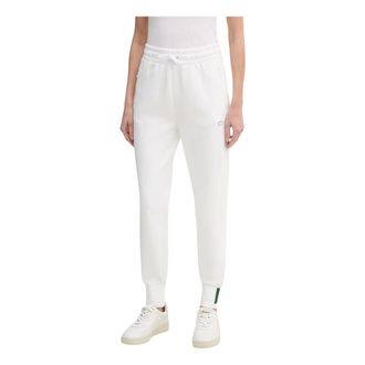 Lacoste Katoenen joggingbroek - Dames - Broeken - Wit - Maat: XL Katoen