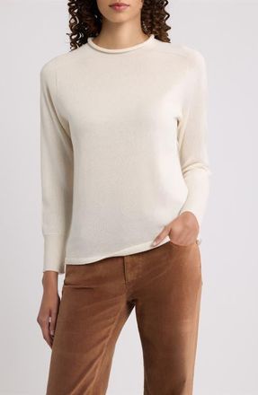 Kobi Halperin Lisa Metallic Sweater in Ivory at Nordstrom, Size X-Large