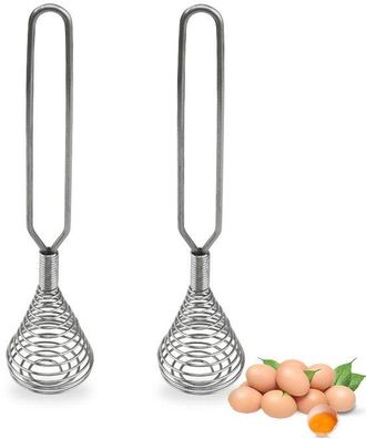 OEM Frusta A Spirale In 2 Pezzi, Frusta A Pressione, Design A Molla, Facile Da Pulire, Antiscivolo, Termoisolante, Manico Allungabile. Indispensabile In C
