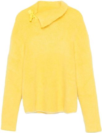 Jacquemus Le Pull Marina sweater - men - Mohair/Merino/Polyamide - S - Yellow