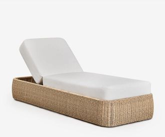 Sklum Pack De 2 Tumbonas Reclinables En Rat&aacute;n Sint&eacute;tico Y Hierro Leilan Sklum