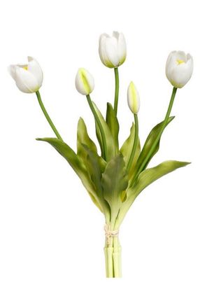 Mark Roberts Blooming Tulip Bunch of 5, 6 Bunches Total in White at Nordstrom