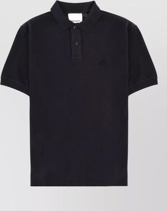 Isabel Marant afko cotton piqu&eacute; short-sleeve polo shirt