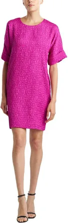 Natori N Natori Floral Crinkle Jacquard T-Shirt Dress