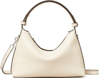 Tory Burch Mellow Leather Shoulder Bag in Light Cream at Nordstrom
