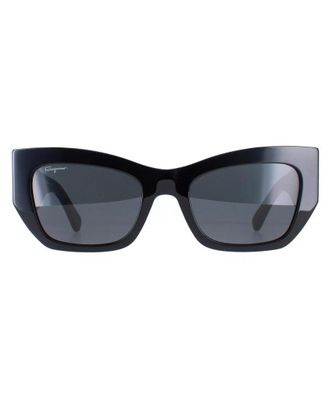 Ferragamo Cat Eye Womens Black Grey SF1059S - One Size