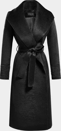 Sentaler Belted Suri Alpaca Long Wrap Coat