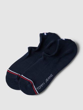 Tommy Hilfiger Füßlinge mit Kontraststreifen im 2er-Pack in Marine, Größe 39/42