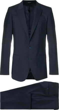 Dolce & Gabbana Blauw pak voor mannen - Heren - Business pakken - Blauw - M - Wol - Kostuums