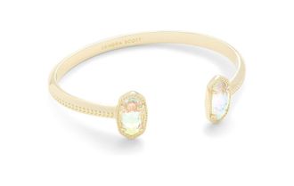 Kendra Scott Elton Gold Cuff Bracelet in Dichroic Glass