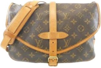 Louis Vuitton Pre-owned Vintage Shoulder Bag - Dames - Vintage Schoudertas - Bruin - ONE Size - Vintage