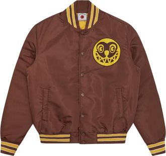 Icecream Gewatteerde Satijnen Bomberjack - Heren - Bomber jackets - Bruin - L - Satijn - Jassen