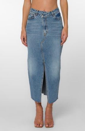 Velvet Heart Kandace Denim Midi Skirt in 265 California Blue at Nordstrom Rack, Size 29