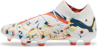 Puma Puma Mens Future 7 Ultimate Firm Ground Football Boots White/Blue/Orange 7.5 (41)