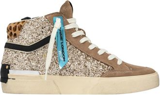 Crime London Schoenen, Dames, Veelkleurig, 40 EU, Leer, Sneaker