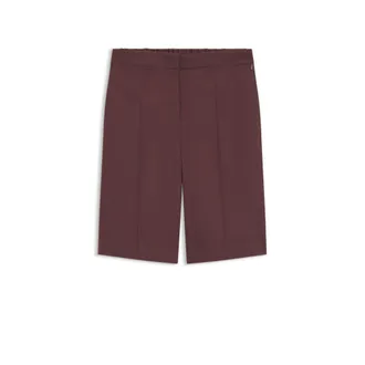 BOSS Relaxed-fit shorts in a linen blend
