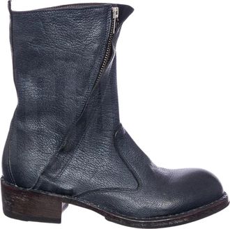 Moma Rocky Boot in Ottanio Kleur - Dames - Enkellaarsjes - Blauw - 35 EU - Schoenen