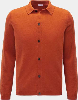 Braun Hamburg Men - Cashmere cardigan orange