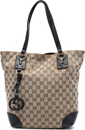 Gucci Tweedehands Gg Canvas Gg Charm Tote