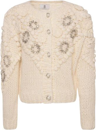 Fracomina Cardigan - Dames - Vesten - Wit - XS - Truien & Vesten