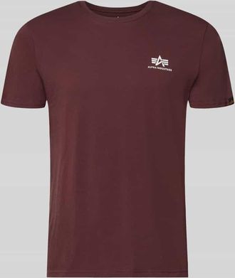 Alpha Industries Alpha Industries T-Shirt mit Label-Details Modell BASIC in Bordeaux, Gr&ouml;&szlig;e XXXL