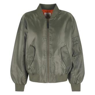 Anine Bing Leon Bomber Jacket - - Jackets - Donna - Verde - S