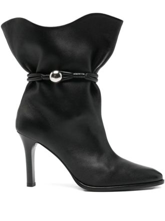 Isabel Marant Black Solid Leather Boots