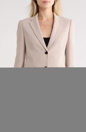 Theory Classic Modern Crepe Blazer in Light Taupe at Nordstrom Rack, Size 0