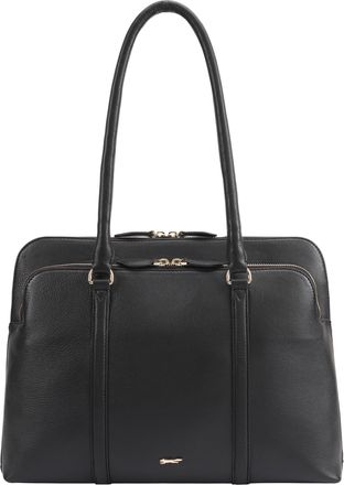 Paul Costelloe Womens Aldan Leather Shoulder Bag - Black - One Size