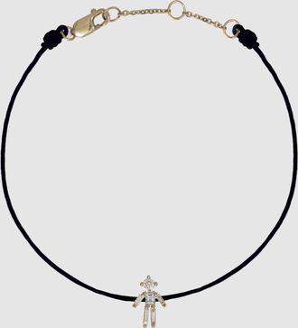 Little Ones Paris Bracelet Cordon Gar&ccedil;on Or Jaune Diamants