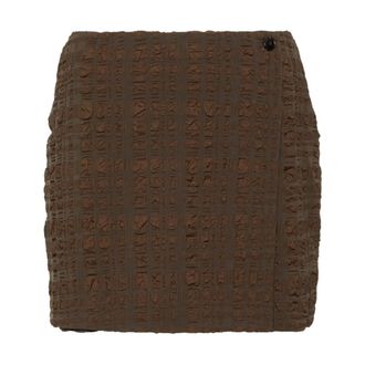 Nanushka Dames, Rokken, Bruin, Maat: XS Polyamide