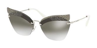 Miu Miu MU56TS KJH5O0 Womens Sunglasses Silver Size 63