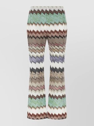 Missoni snake-print flared trousers