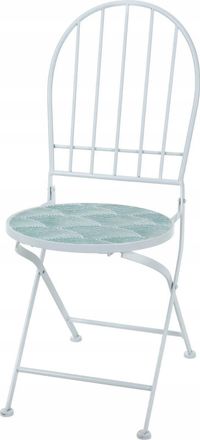 Ambiance Ambiance Silla De Balc&oacute;n Plegable Blanca Elegante