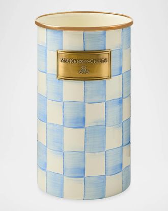 MacKenzie-Childs Sky Check Hand-Painted Enamel Utensil Holder
