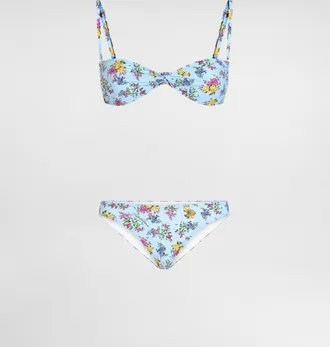 Dolce & Gabbana Small Floral-print Bikini - Woman Swimwear Multicolor 1