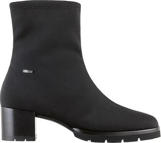 H&ouml;gl Waterdichte dames enkellaars - Droog gevoel - Dames - Laarzen met Hak - Zwart - 35 EU - Leer - Schoenen