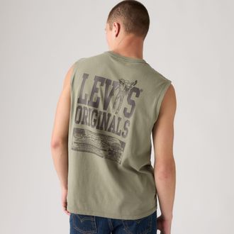 Levi's Graphic Muscle Tank - Mens - XL - Green