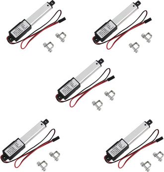 OEM Adecuado Para Actuadores Lineales Miniatura 5x, Carrera De 2 Pulgadas, 90 N/20,3 Lb, Velocidad De 9,5 Mm/s, Actuadores Lineales El&eacute;ctricos Impermeable