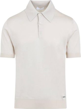 Prada Polo Shirts, male, Beige, Size: XL Silk Polo