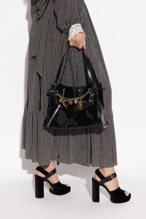 Chloé Shoulder Bag Charms, Womens, Black