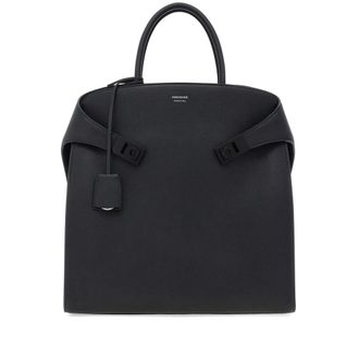 Ferragamo Black Hug Large Tote