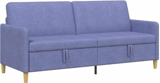 vidaXL Sof&aacute; Con Almacenamiento Azul Jeans 192 X 78 X 87 Cm Poli&eacute;ster Vidaxl