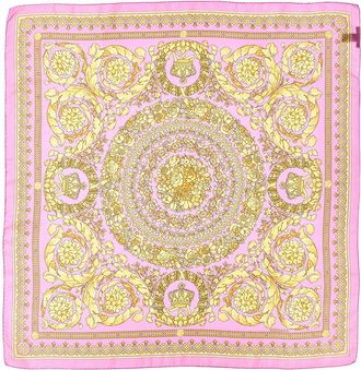 Versace Barocco Print Silk Scarf