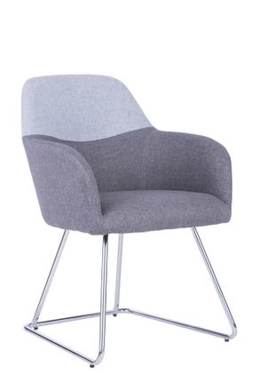 Serena Serena - Silla De Oficina Tauranga, Silla De Espera Con Reposabrazos Para Oficina, Silla De Espera Ergon&oacute;mica, Cm 62x57h83, Gris