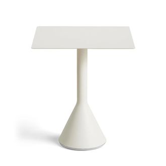 HAY Palissade Cone Bistrotisch 65 x 65 cm, H 74 cm, cremeweiss