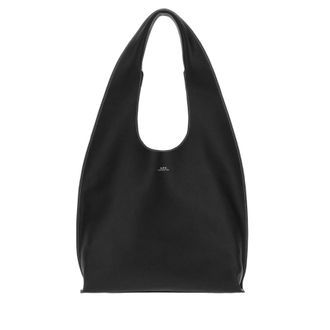 A.P.C. Black Leather Le Neige Shoulder Bag Noir Borse A Tracolla